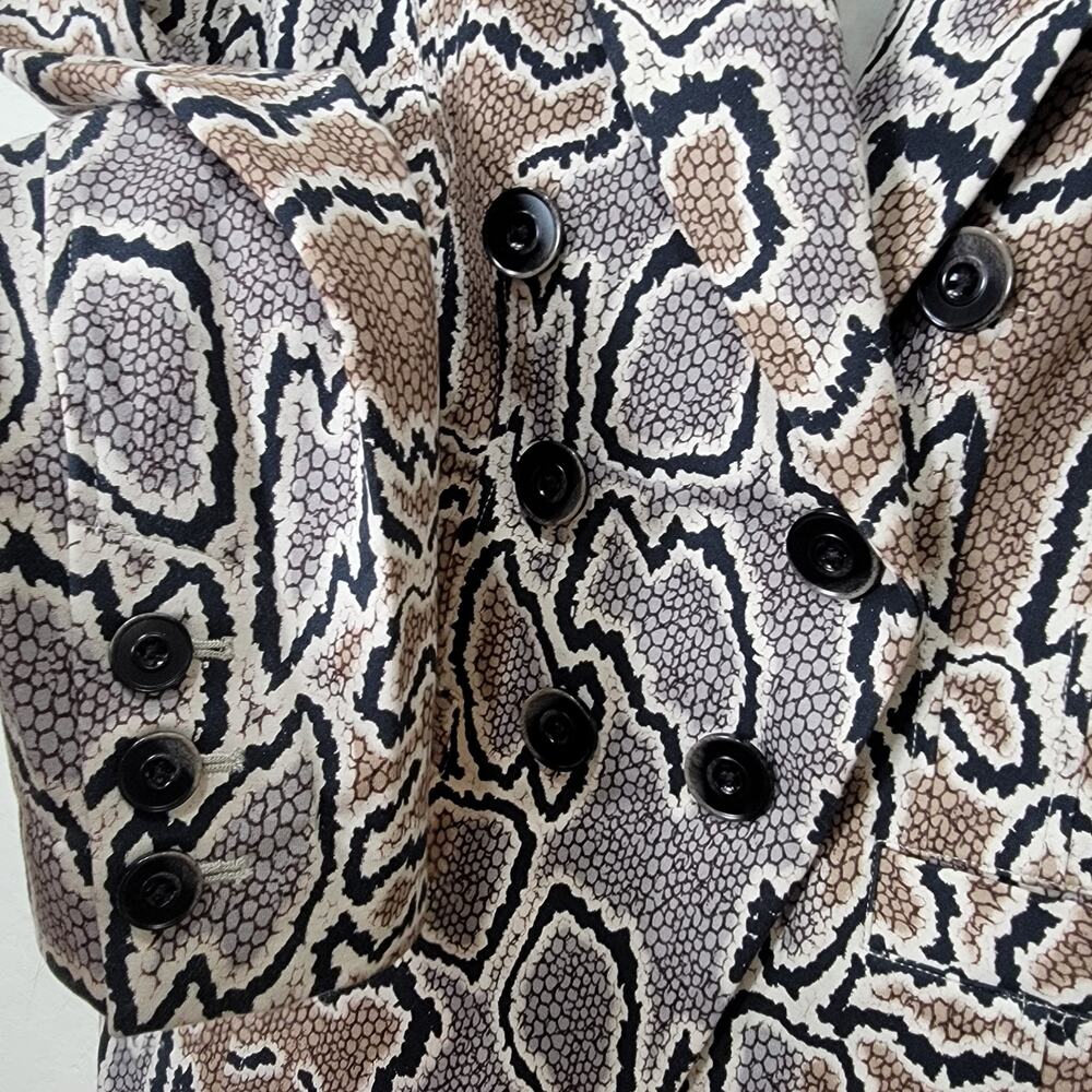 Cabi Python Blazer 8 Snake Print Jacket 3733 Doub… - image 3